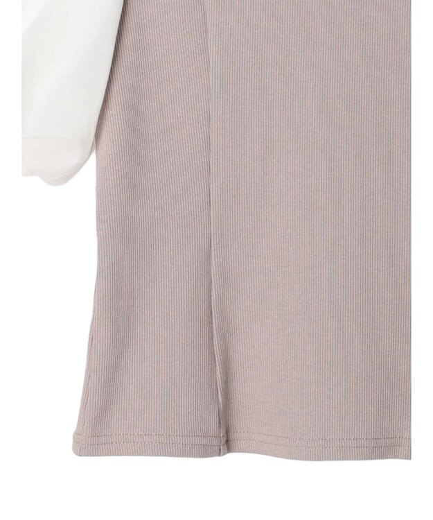 earth music&ecology オープンショルダードッキングプルオーバー Ivory