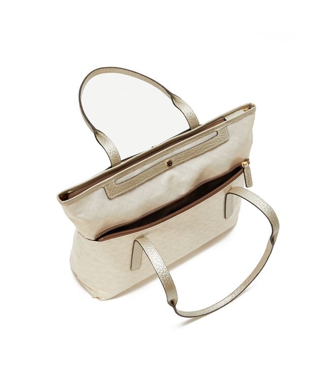 PELLE BORSA サイズチェンジトートバッグ  Alive アライブ 4442 シャンパンゴールド