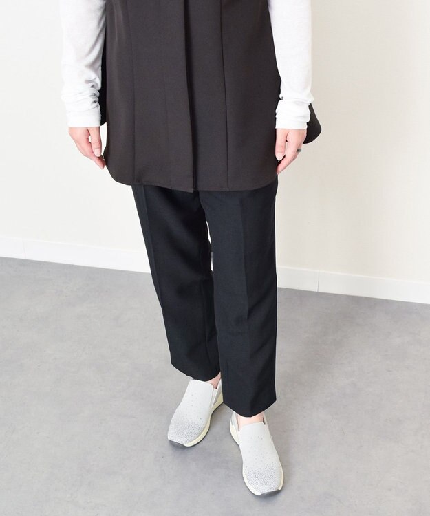 Bridget Birkin 【Round About】ラインストーンアクセントスリッポンスニーカー ライトグレー