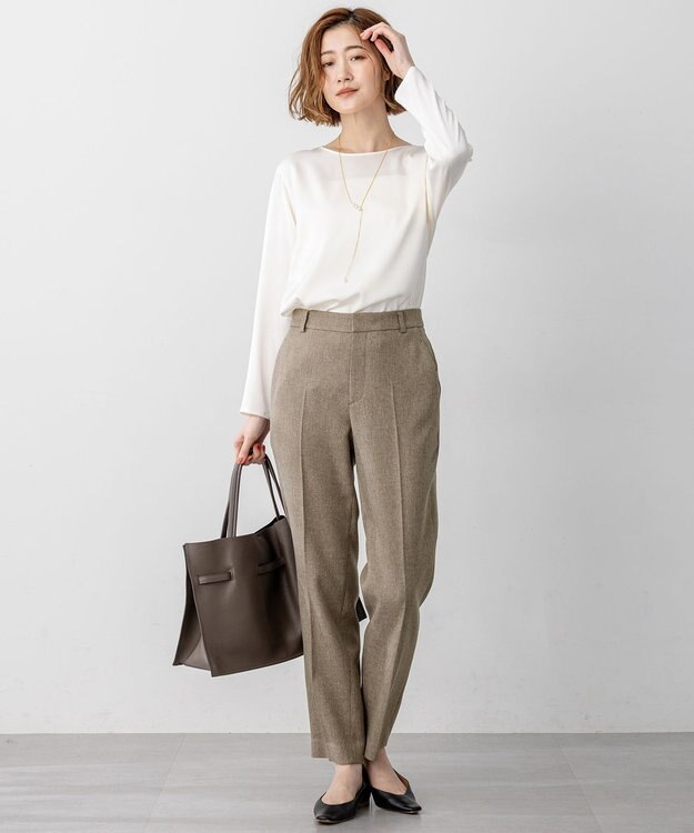 23区 VIOLAd'ORO イタリアンWフェイスレザー ラージ トートバッグ ダークブラウン系