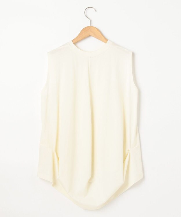 #Newans 【洗える】バックシャンデザインカットソー ホワイト系