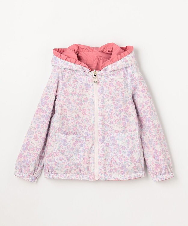 ANY KIDS 【フード取り外し/洗濯機可能】撥水加工リバーシブルゾン ピンク