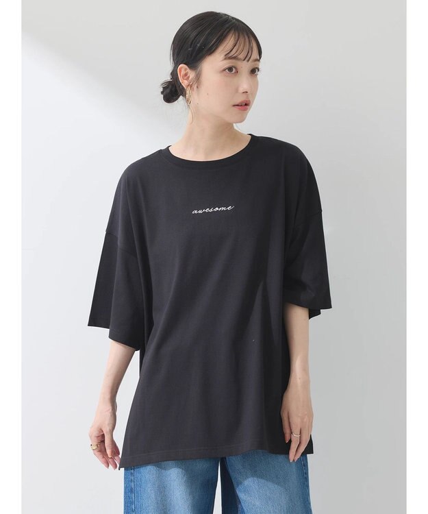 earth music&ecology ａｗｅｓｏｍｅ　ルーズＴ Black