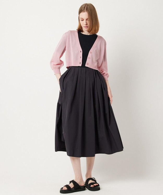 TOCCA 【洗える！】SHEER KNIT カーディガン ピンク系