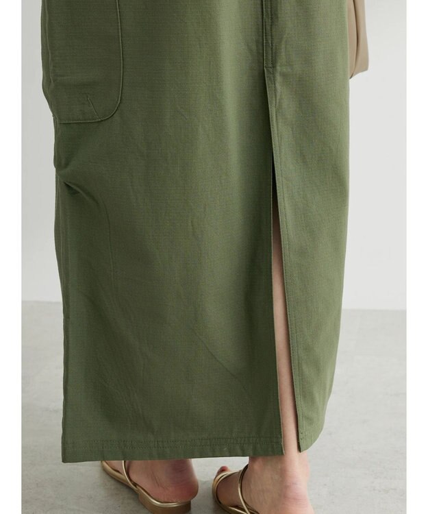 Green Parks ・Ｄｏｕｂｌｅ　Ｆｌａｇｓ　ミニリップカーゴスカート Khaki