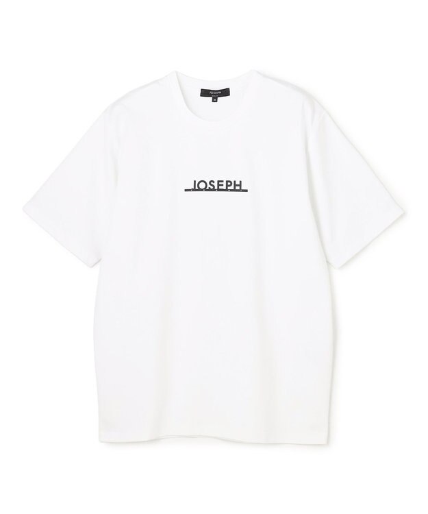 JOSEPH HOMME 【WEB・一部店舗限定】【素材アップデート】ライトタブルジャージー　ロゴプリント半袖Tシャツ ホワイト系