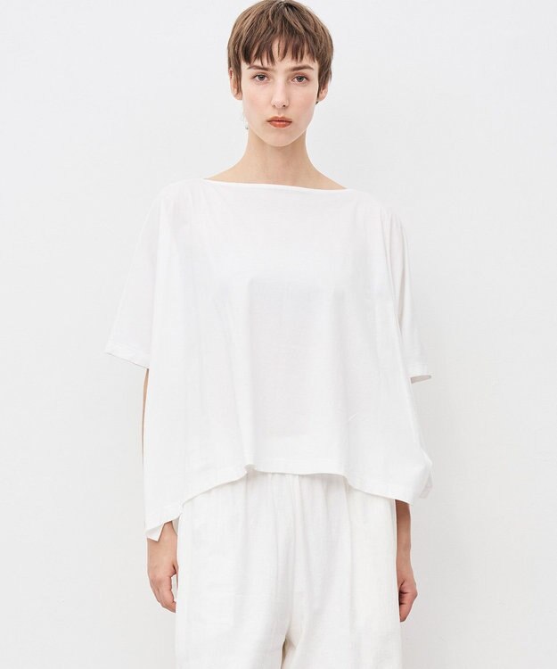 uncrave プレミアムジャージー ポンチョトップス ホワイト