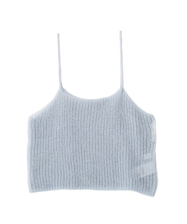 AMERICAN HOLIC 甘編みキャミカーディガンセット Sax