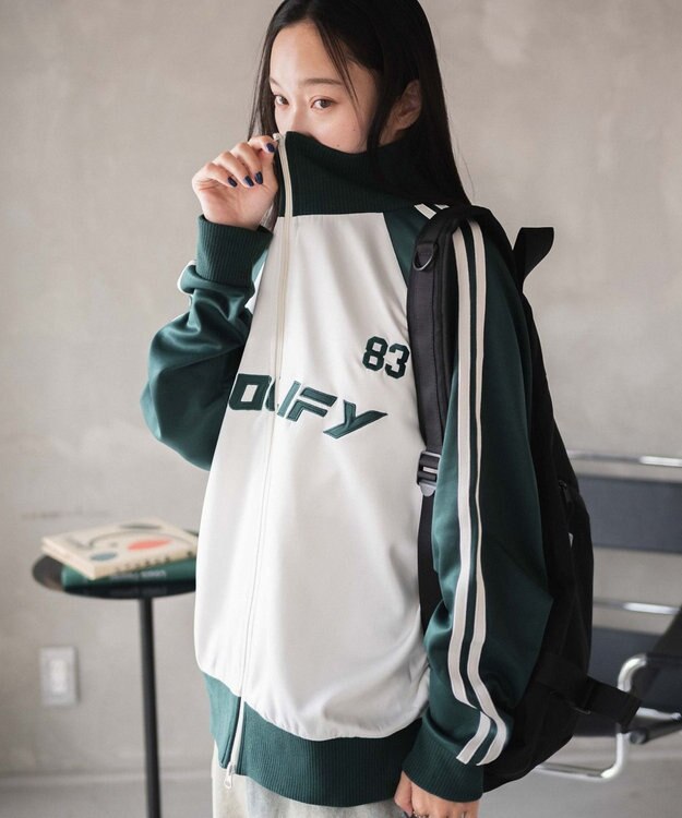 WEGO ゲームグラフィックビッグトラックジャケット ダークグリーン