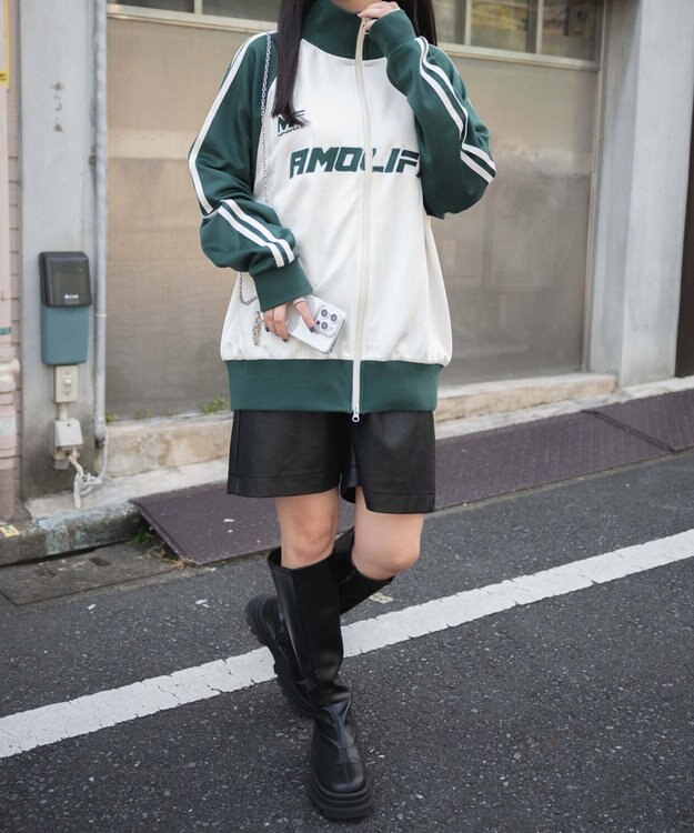 WEGO ゲームグラフィックビッグトラックジャケット ダークグリーン