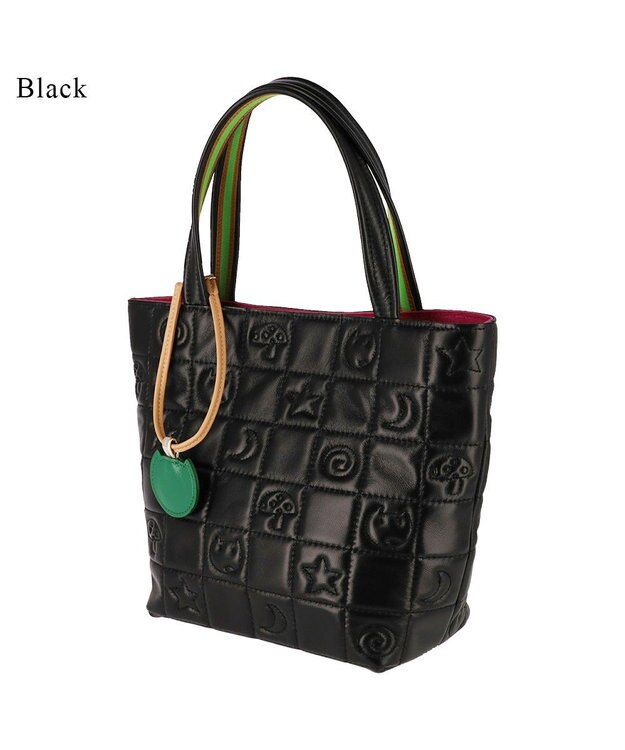 tsumori chisato CARRY ネコキルティング ハンドバッグ ミニバッグ ブラック