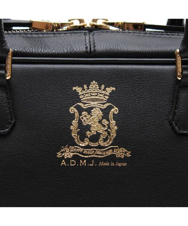 A.D.M.J. 【牛革】クラシックアニルブリロ/ボストン32cm(Dカン+) ブラック