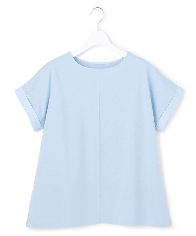 J.PRESS YORK STREET 【WOMEN】バックファブリック プルオーバー サックスブルー系