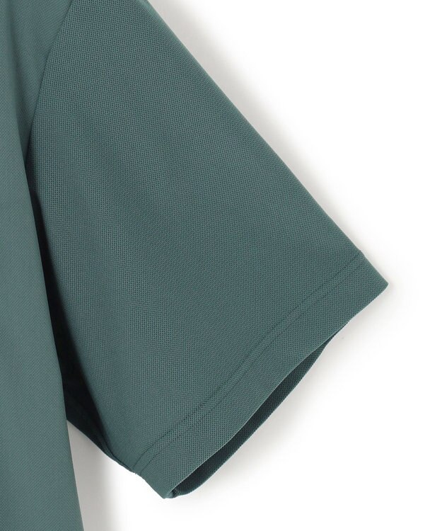 J.PRESS MEN 驚異的な機能性！【接触冷感 / UVカット / ストレッチ / 高通気性 / 防シワ】【MECHANICAL】ジャージーバンドカラー シャツ グリーン系