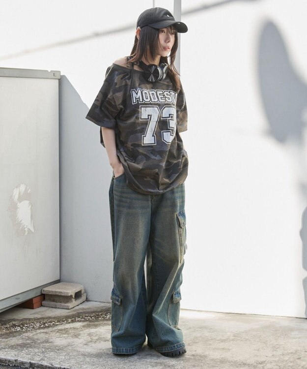 WEGO ２WAYグラフィックワンショルBIGT 柄3