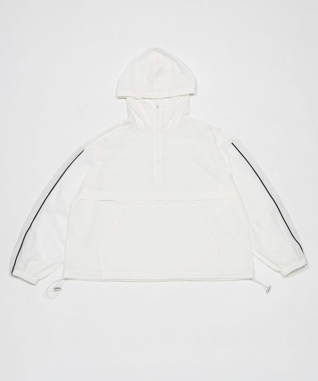 WEGO 【日焼け対策/セットアップ対応】ラッシュガードラインアノラックパーカー ホワイト