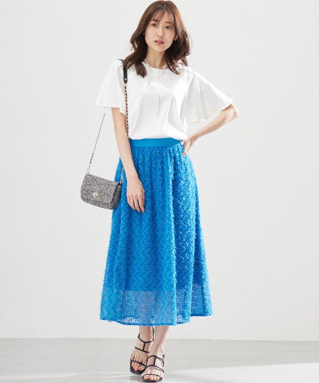 組曲 S 【WEB限定】スムースシルケット カットソー アイボリー系