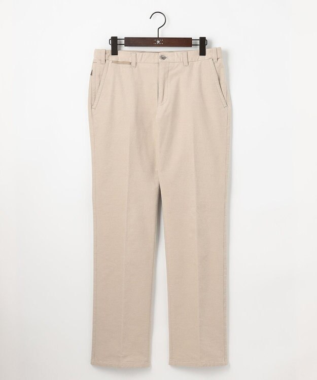 JOSEPH ABBOUD 【キングサイズ・ウエストも伸びる！/ストレッチ/暖かい/オーガニック】オーガニックカルゼストレッチ パンツ アイボリー系