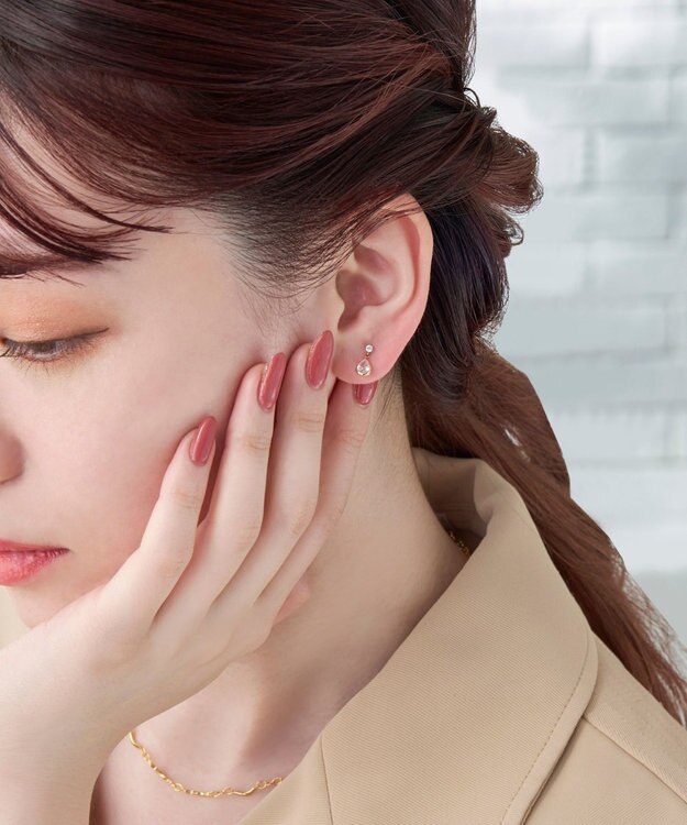 Phoebe 【K10】シャルマンドロップピアス/BOX＆ショッパーつき ゴールド