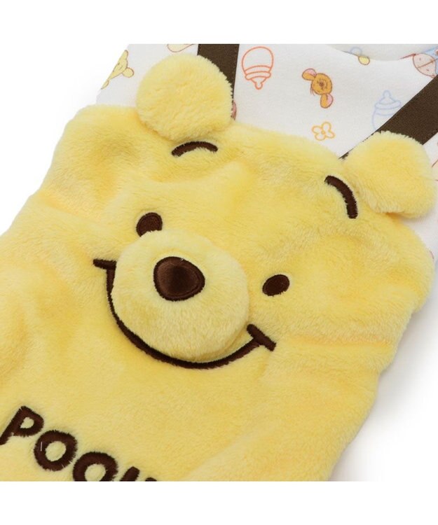 PET PARADISE ディズニー くまのプーさん ふわふわぬいぐるみ ロンパース 小型犬 イエロー