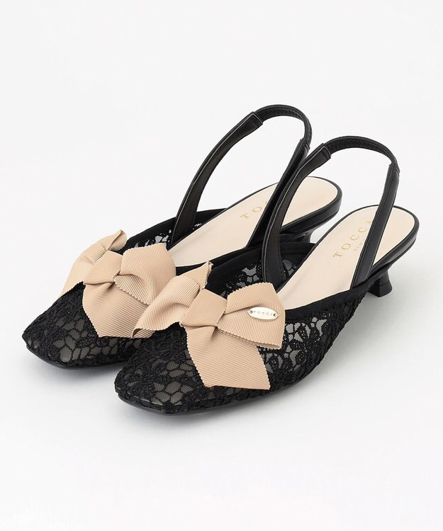 TOCCA NUANCE RIBBON BACKSTRAP SANDALS サンダル ベージュ系