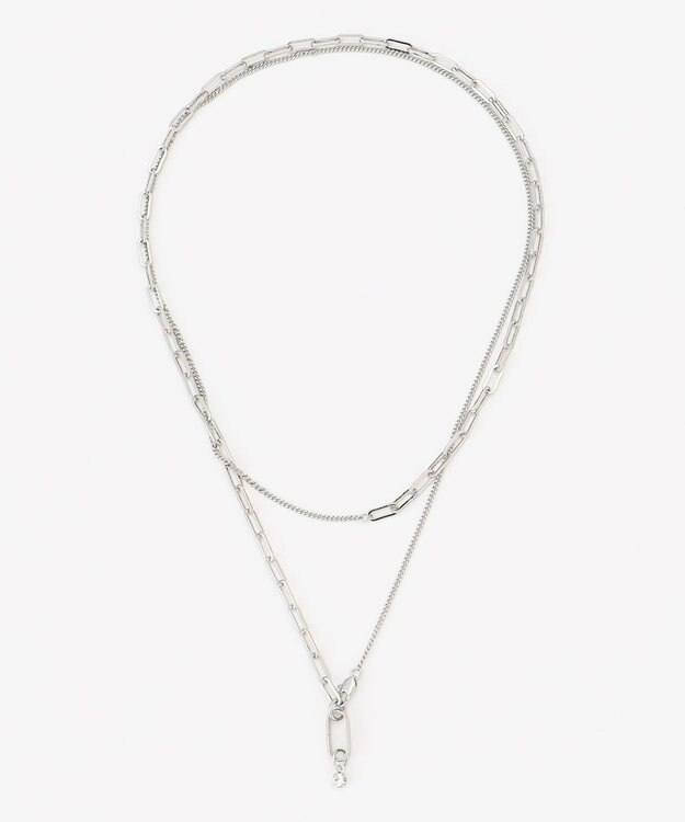 ANY マルチＷＡＹラリエットネックレス シルバー