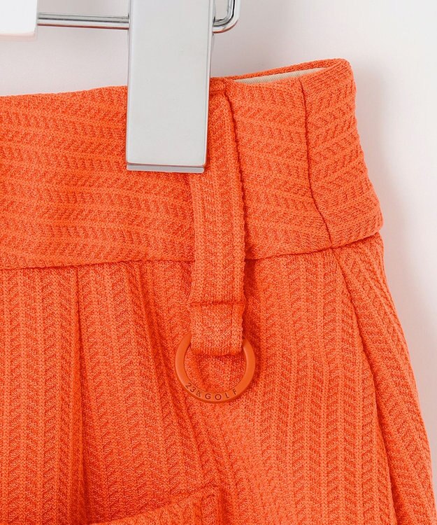 23区GOLF 【WOMEN】ヘリンボンジャージスカート オレンジ系