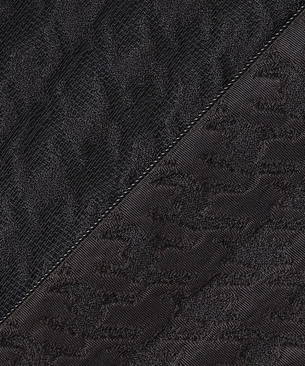 23区 L 【R(アール)】ハウンドトゥースジャカード ペプラムブラウス ブラウン系