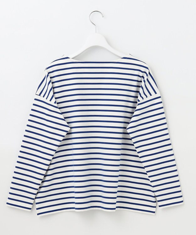 UNFILO 【マシンウォシャブル】ボーダーワイドT ブルー