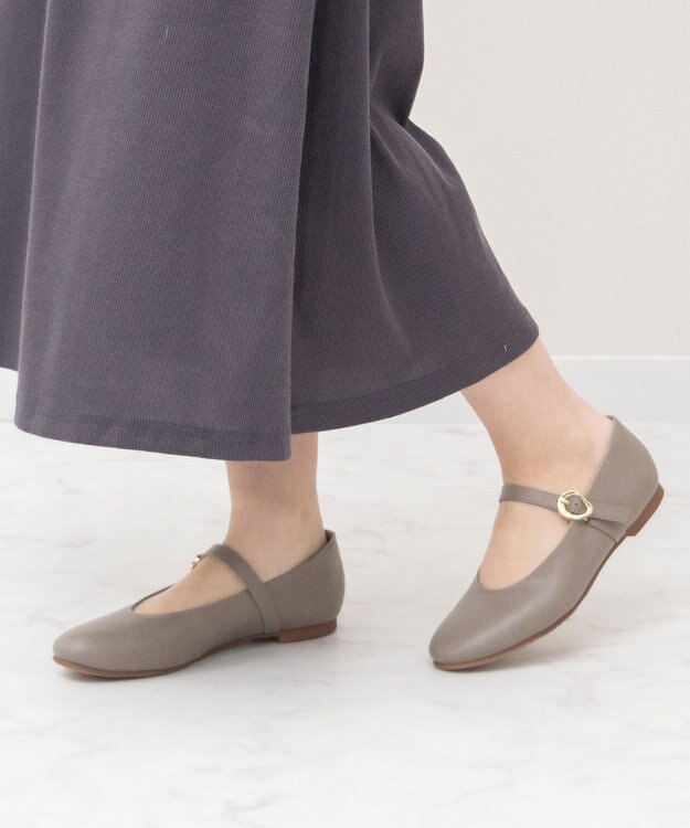 Bridget Birkin 【Bridget Birkin】モチーフパーツメリージェーンレインパンプス グレー