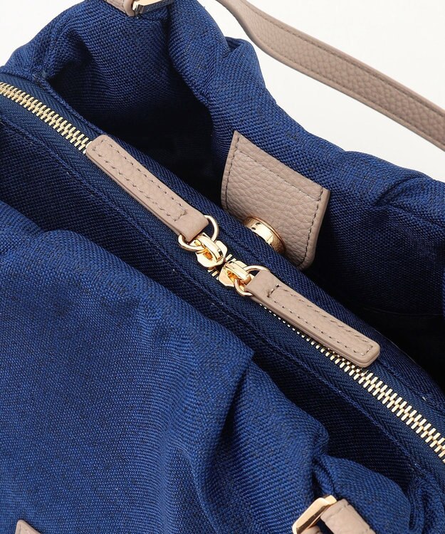 LA BAGAGERIE ナチュラルタックトート ネイビー