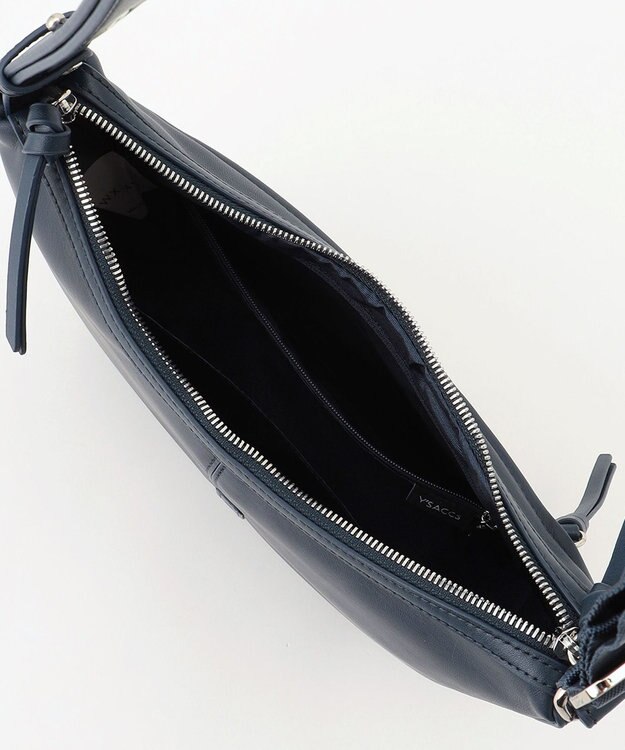 Y'SACCS イタリアンシープ　マルチポーチ付き　ホーボーバッグ ネイビー