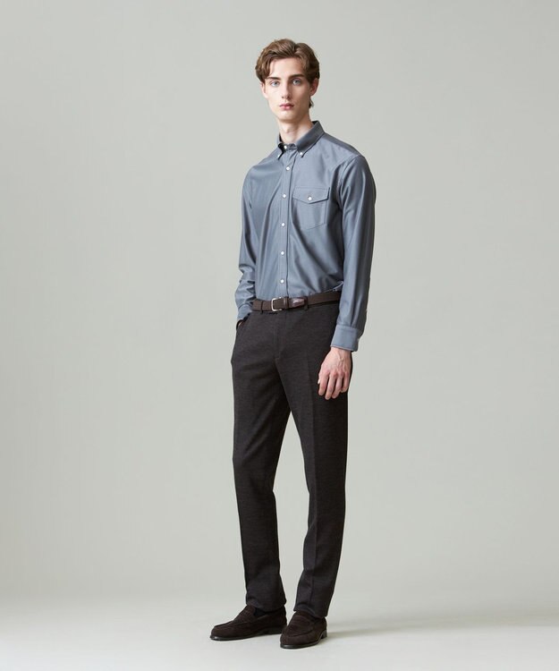 J.PRESS MEN KANEMASA KNITTING デニムジャージ シャツ ライトグレー系