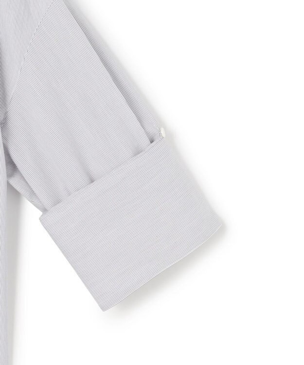 uncrave コットンクロスストライプ BIGシャツ ネイビーストライプ