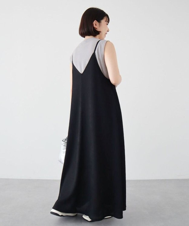 Green Parks BEST PRICE 表面感カットキャミワンピース Black