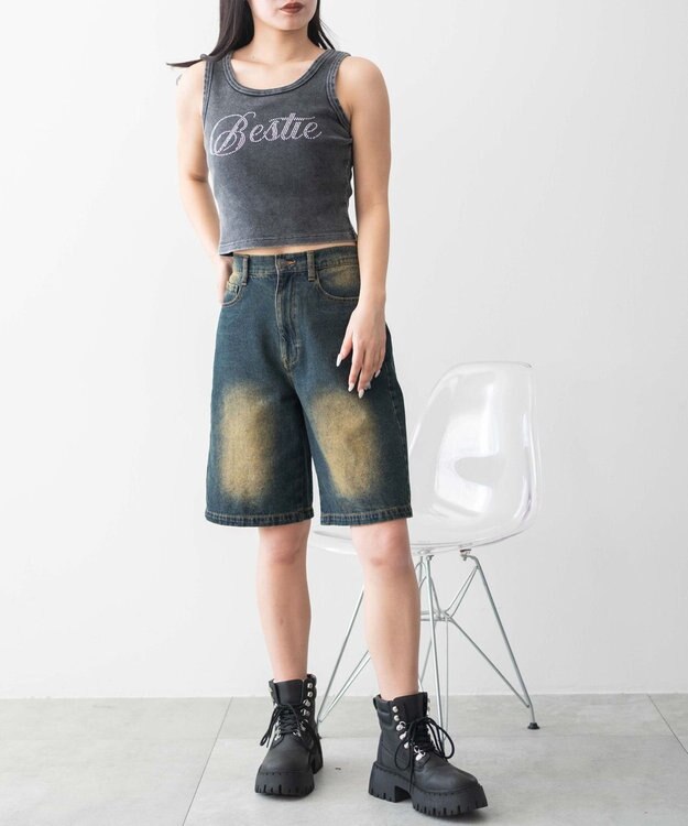 WEGO ヴィンテージウォッシュグラフィックタンク 柄2