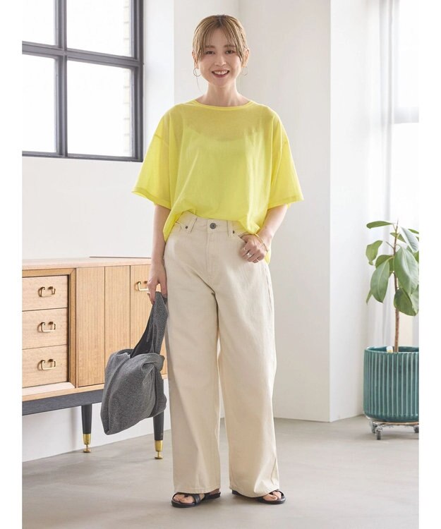 AMERICAN HOLIC シアーＢＩＧＴＥＥ Light Yellow