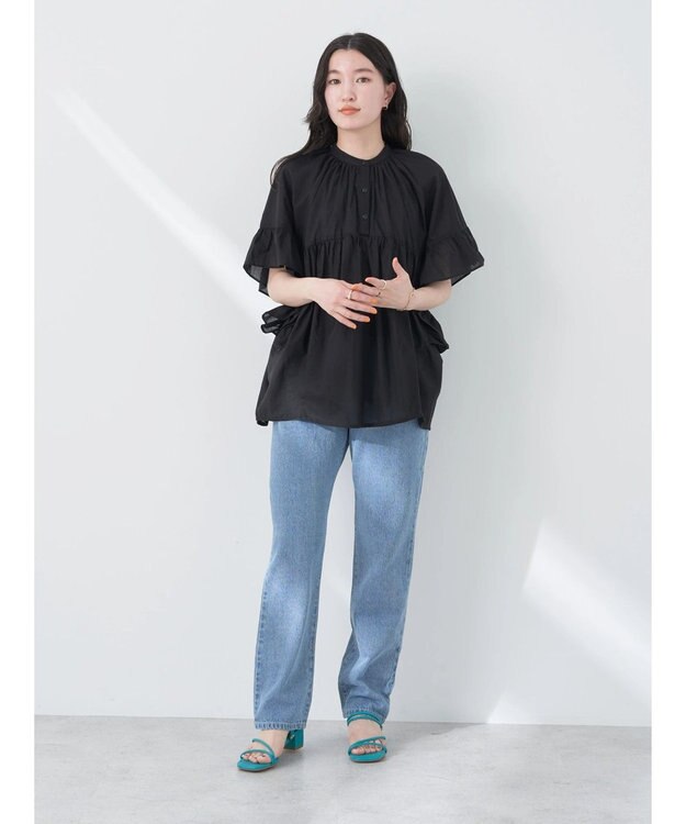 earth music&ecology ストレートフィットデニム Indigo