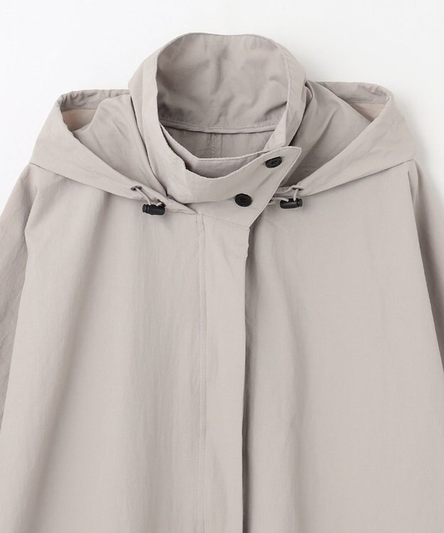 ANY フーデットレインコート グレー
