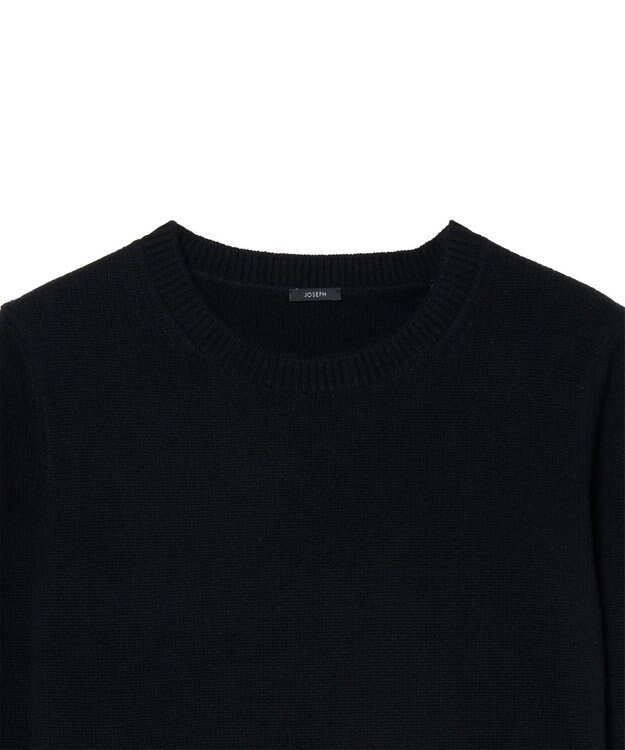 JOSEPH 【FOUNDATIONS】ライトピュアカシミヤ　ラウンドネックニット Black