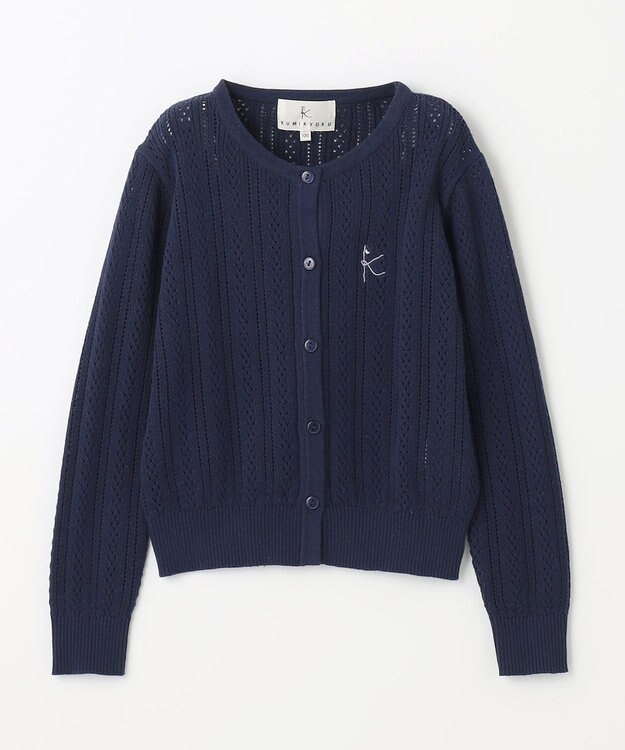 組曲 KIDS 【150-160cm】クラシック カーディガン ネイビー系