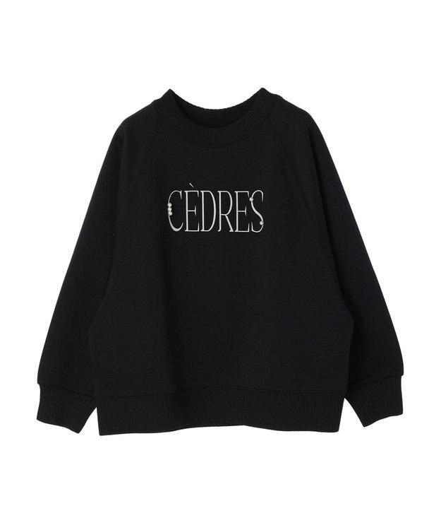 CRAFT STANDARD BOUTIQUE 軽量ボンディングパールロゴプルオーバー Black