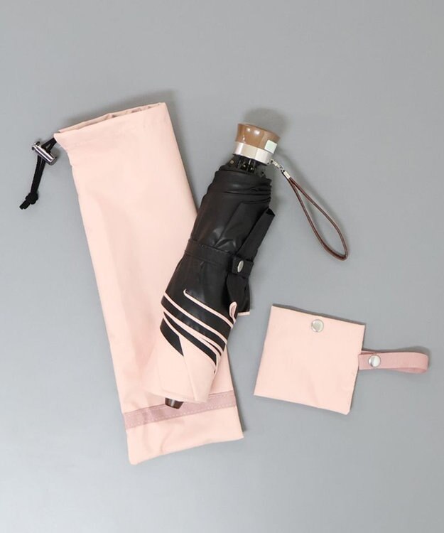 AURORA オーロラ　晴雨兼用折りたたみ傘（無地） フューシャピンク