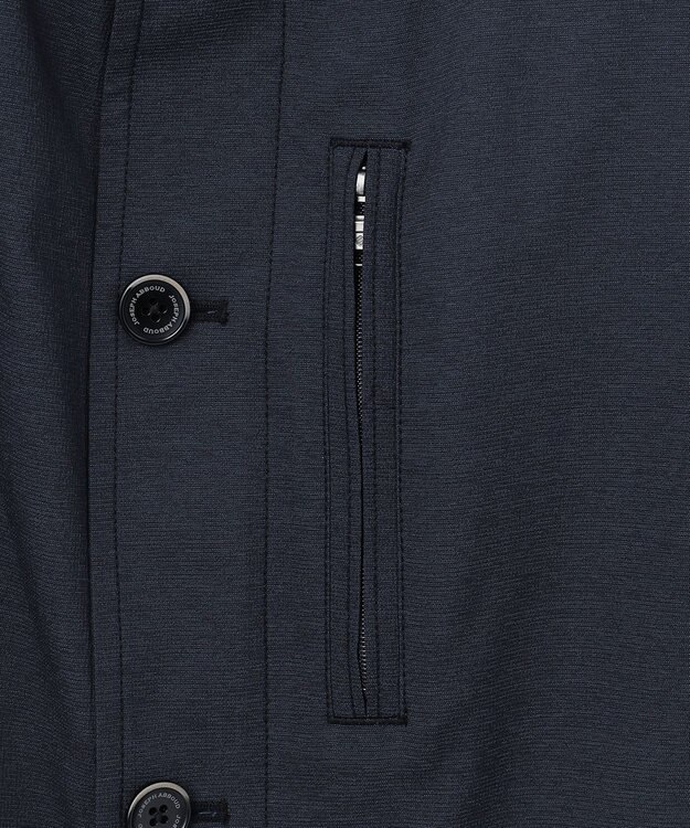 JOSEPH ABBOUD 【キングサイズ・撥水・ストレッチ】インタレースストレッチ ドライビング ジャケット ネイビー系