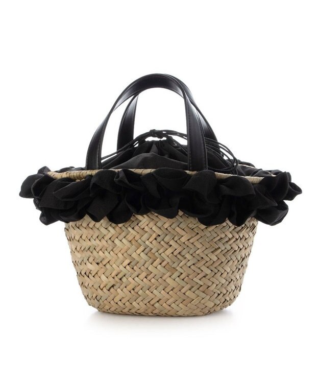 UNBILLION カシュカシュ cachecache / フリルカゴバッグ ブラック