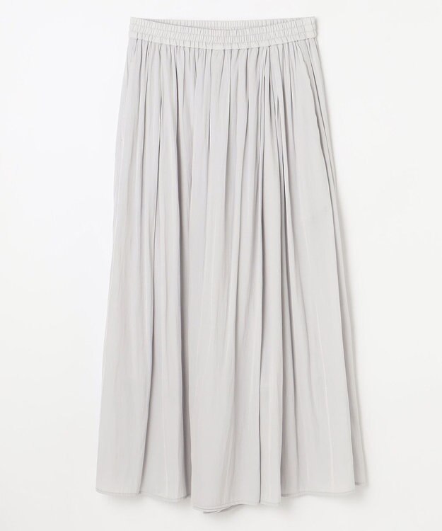 ANY 【ウエストゴム】ラップギャザースカーチョ ライトグレー