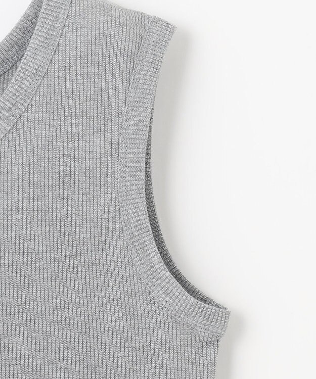 ANY 【洗濯機可】ラメテレコタンクトップ シルバーラメ