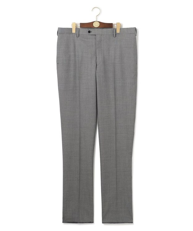 J.PRESS MEN 【KING SIZE】パワーストレッチウール バーズアイ スラックス ライトグレー系