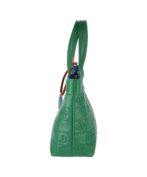 tsumori chisato CARRY ネコキルティング ハンドバッグ ミニバッグ グリーン
