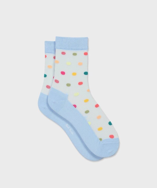 Paul Smith Jem Polka シアー ソックス ブルー